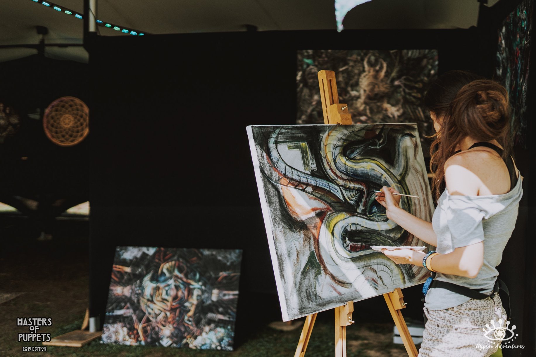 Portrait of Ganna Oleshchuk, who works in the contemporary/visionary artist style (Lviv, Ukraine) Photo 1 of 2.