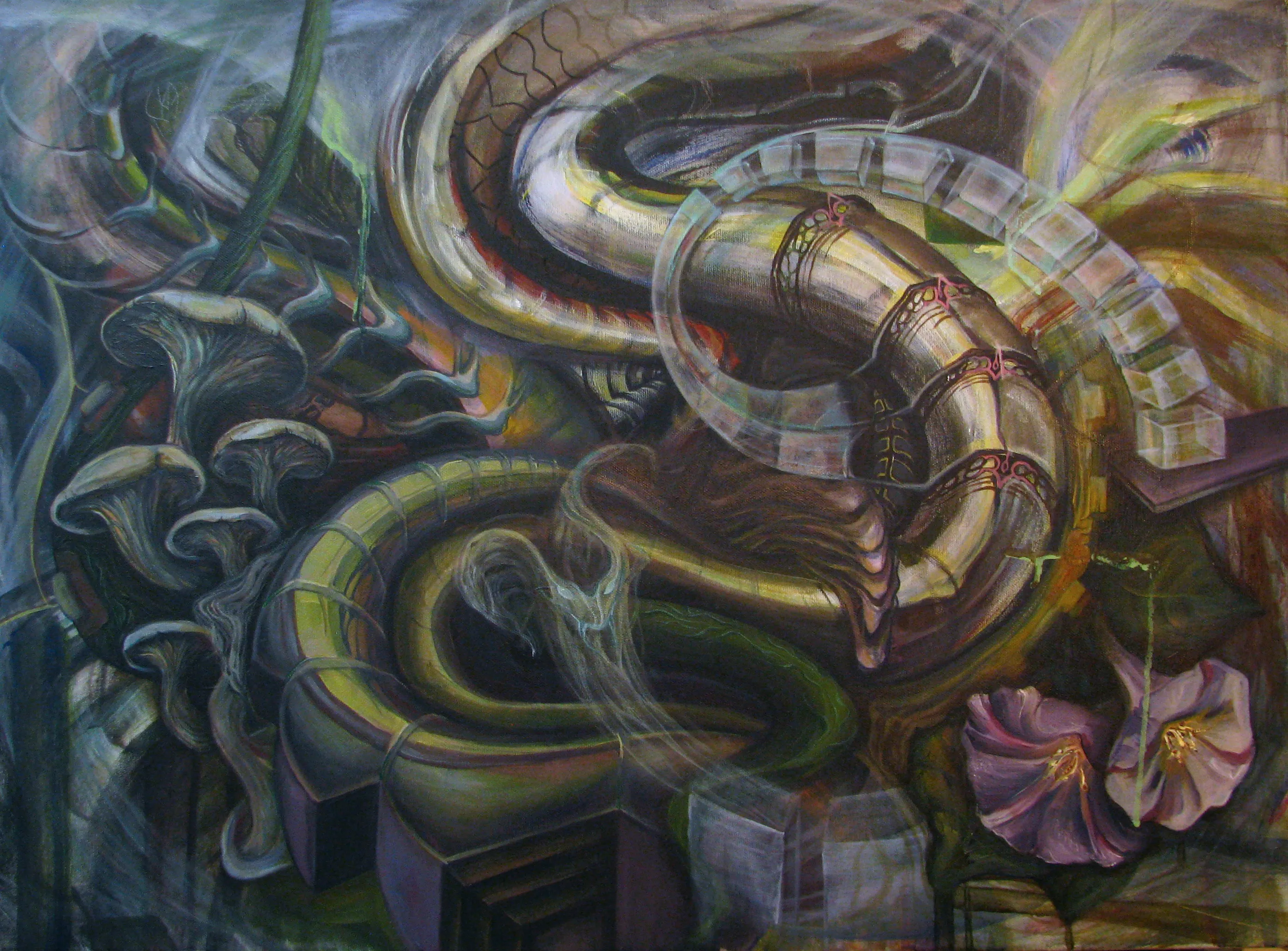 Image of Spirit Shifts by Ganna Oleshchuk, size: 70x80mm, made of Oil on canvas, Painting medium, from Lviv, priced at €1500 Photo 1 of 2.