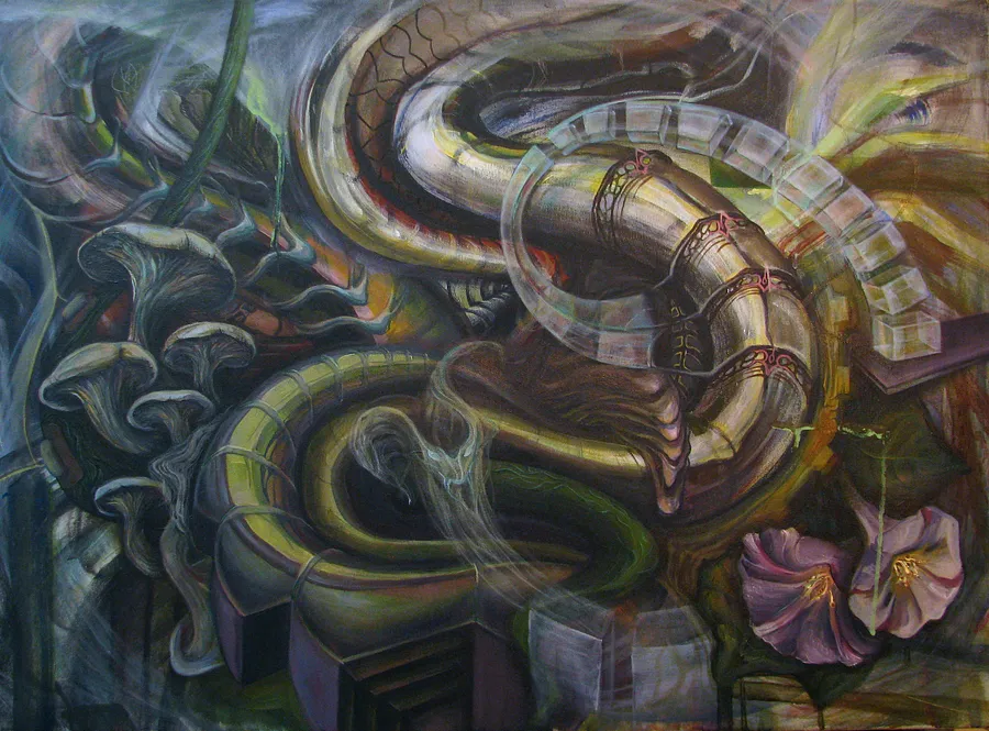 Image of Spirit Shifts by Ganna Oleshchuk, size: 70x80mm, made of Oil on canvas, Painting medium, from Lviv, priced at €1500