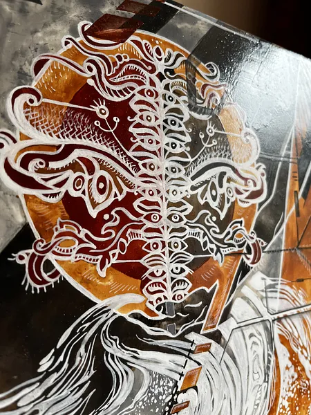 Image of Impeccable action by Ganna Oleshchuk, size: 25x30 mm, made of board, gesso, egg tempera, varnish, Painting medium, from Lviv, priced at €500 Photo 2 of 7.