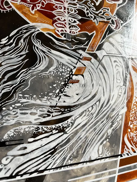 Image of Impeccable action by Ganna Oleshchuk, size: 25x30 mm, made of board, gesso, egg tempera, varnish, Painting medium, from Lviv, priced at €500 Photo 3 of 7.