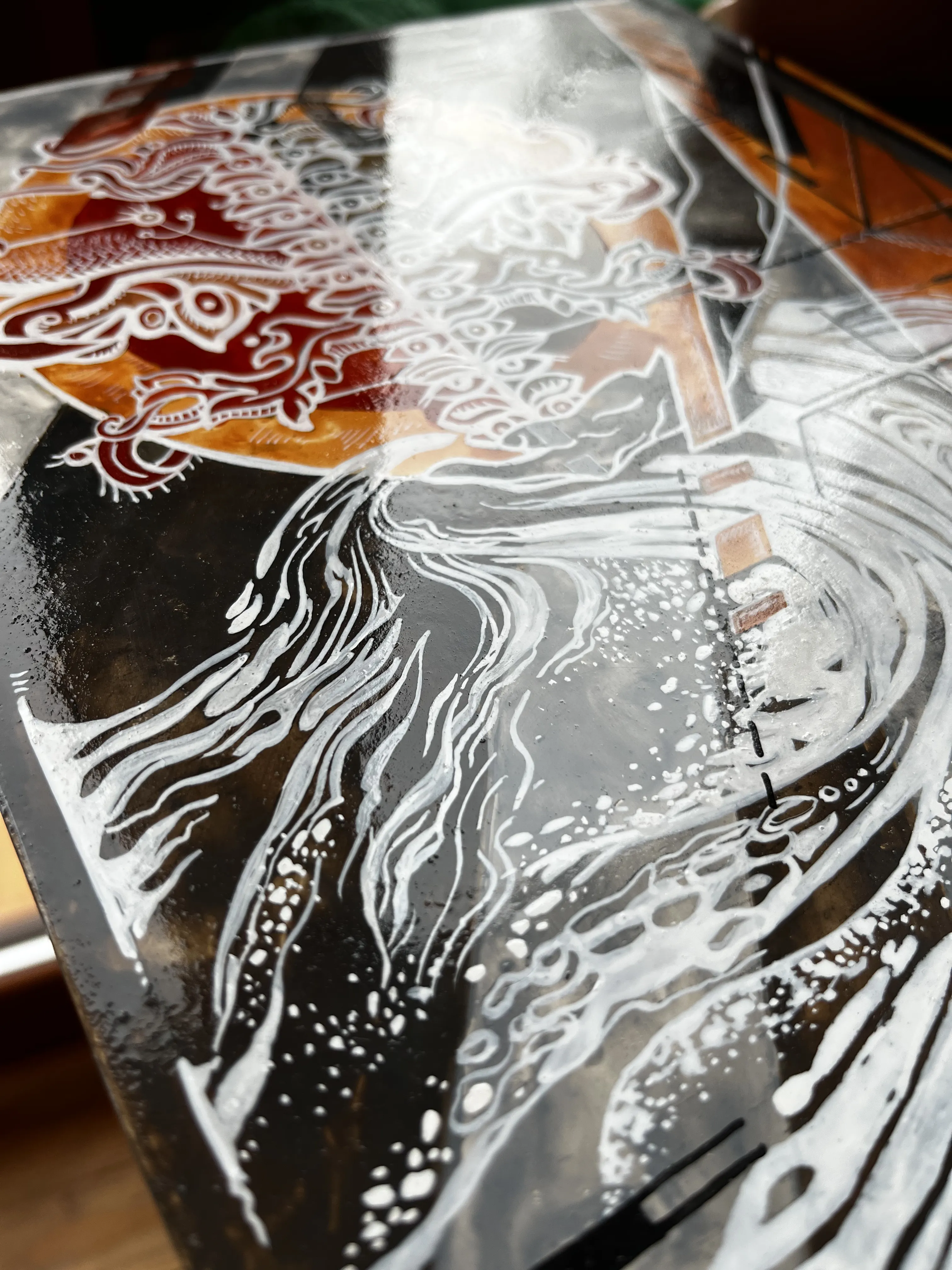 Image of Impeccable action by Ganna Oleshchuk, size: 25x30 mm, made of board, gesso, egg tempera, varnish, Painting medium, from Lviv, priced at €500 Photo 5 of 7.