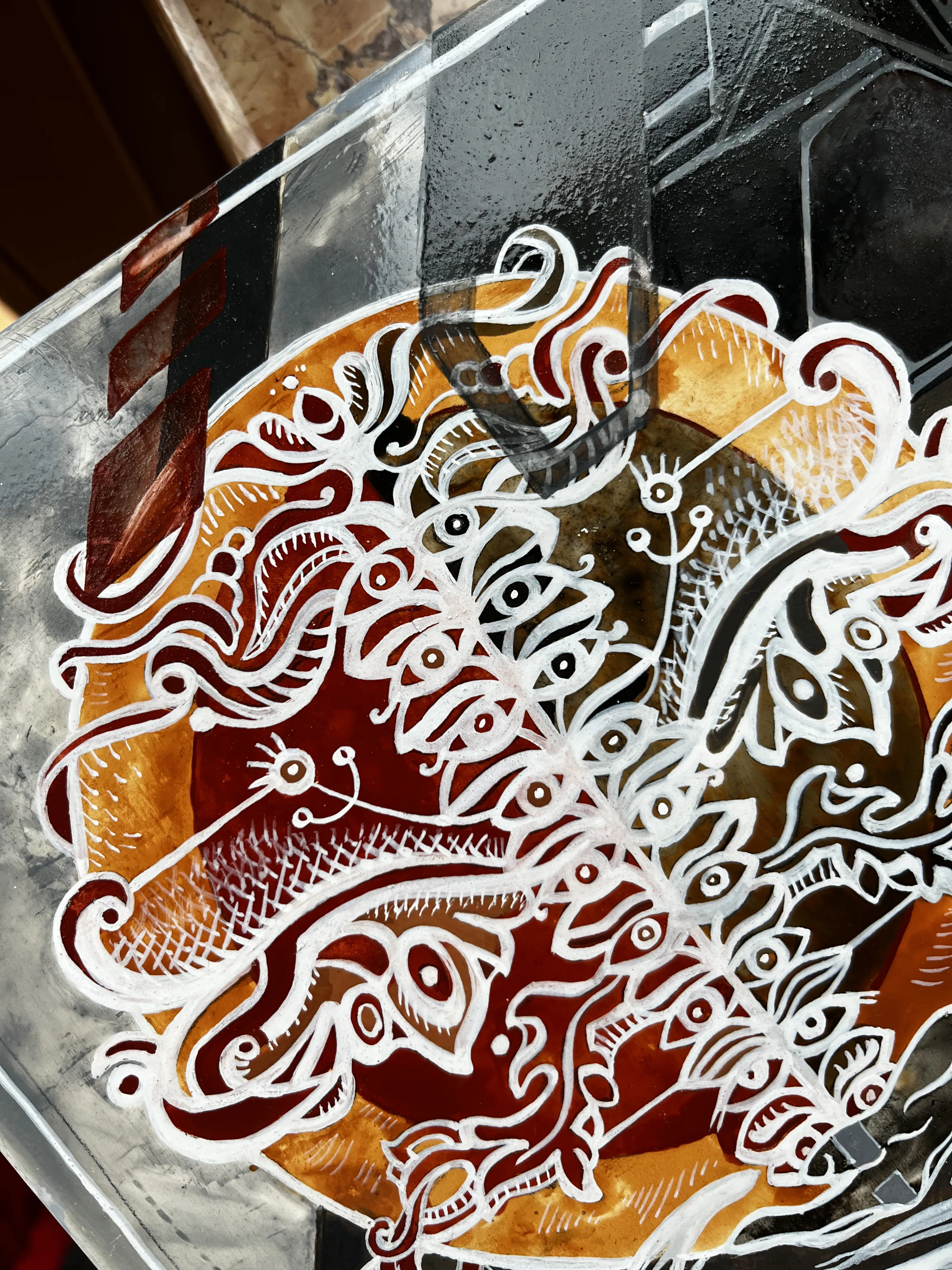 Image of Impeccable action by Ganna Oleshchuk, size: 25x30 mm, made of board, gesso, egg tempera, varnish, Painting medium, from Lviv, priced at €500 Photo 6 of 7.