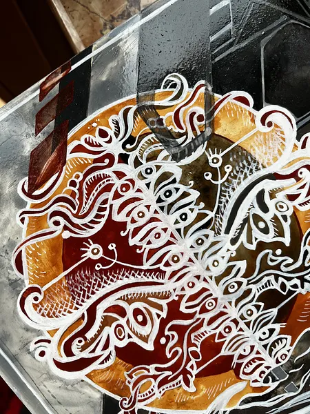 Image of Impeccable action by Ganna Oleshchuk, size: 25x30 mm, made of board, gesso, egg tempera, varnish, Painting medium, from Lviv, priced at €500 Photo 6 of 7.